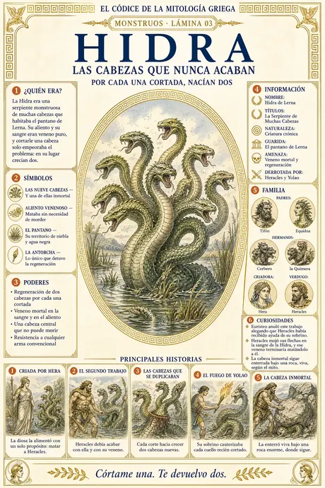 Hidra de Lerna · Las Cabezas Infinitas