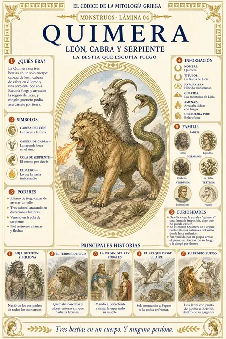 Quimera · León, Cabra y Serpiente