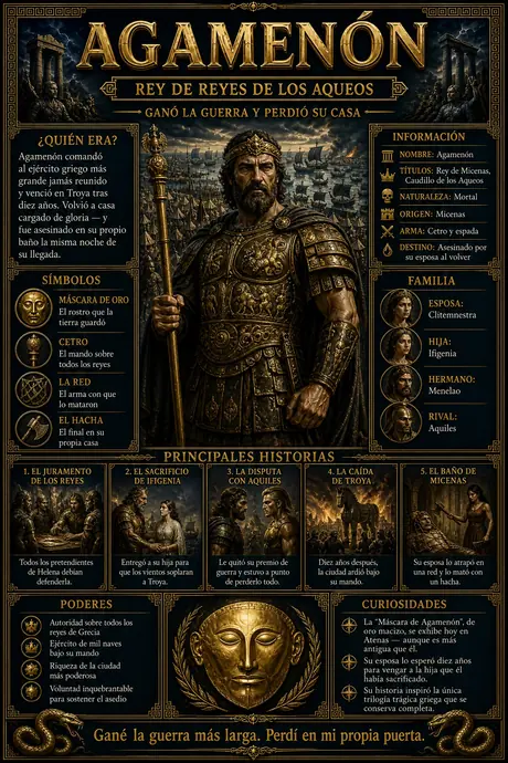 Agamenón · Rey de los Aqueos